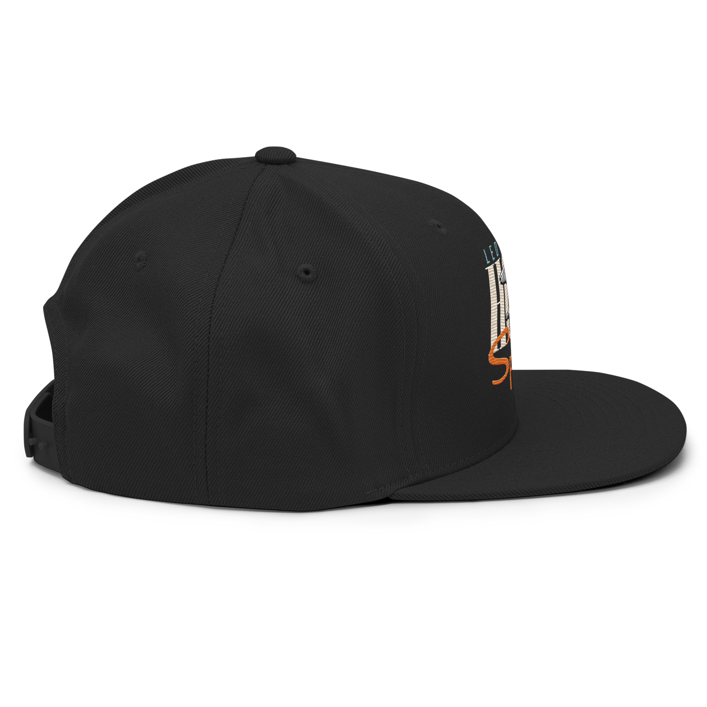 Led by the Holy Spirit black embroidered