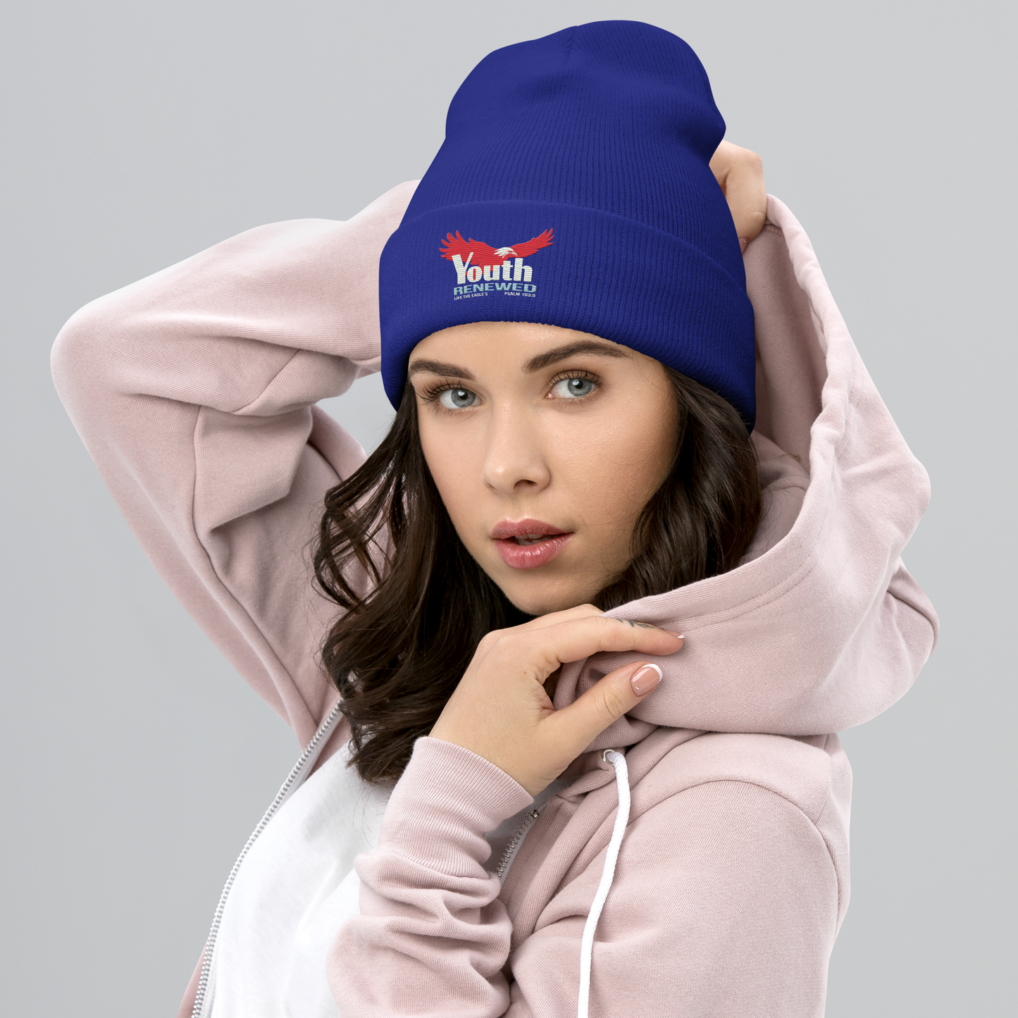 Youth Renewed embroidered beanie