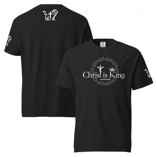 Christ is King heavyweight t-shirt