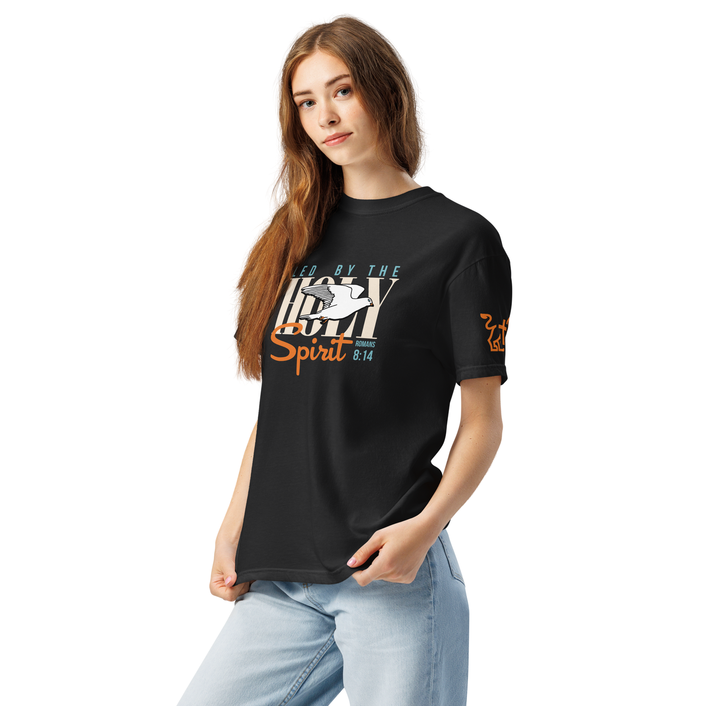 Led by the Holy Spirit heavyweight t-shirt