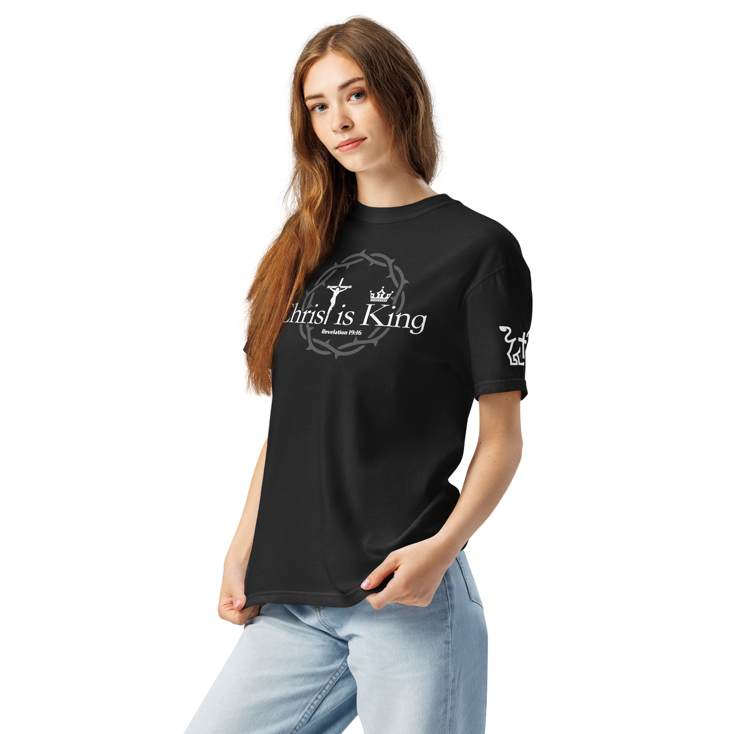 Christ is King heavyweight t-shirt