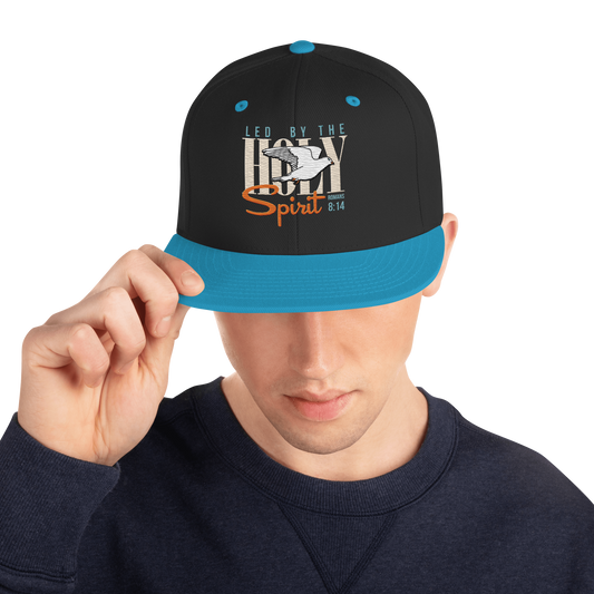 Led by the Holy Spirit black/teal embroidered