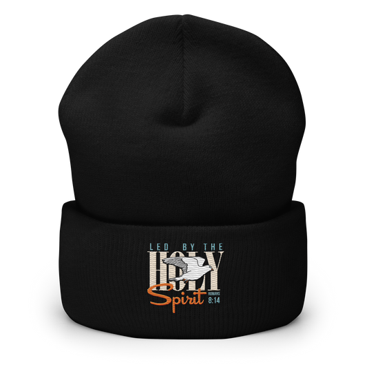 Led by the Holy Spirit embroidered beanie
