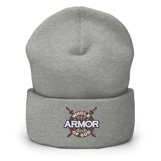 Whole Armor of God embroidered beanie