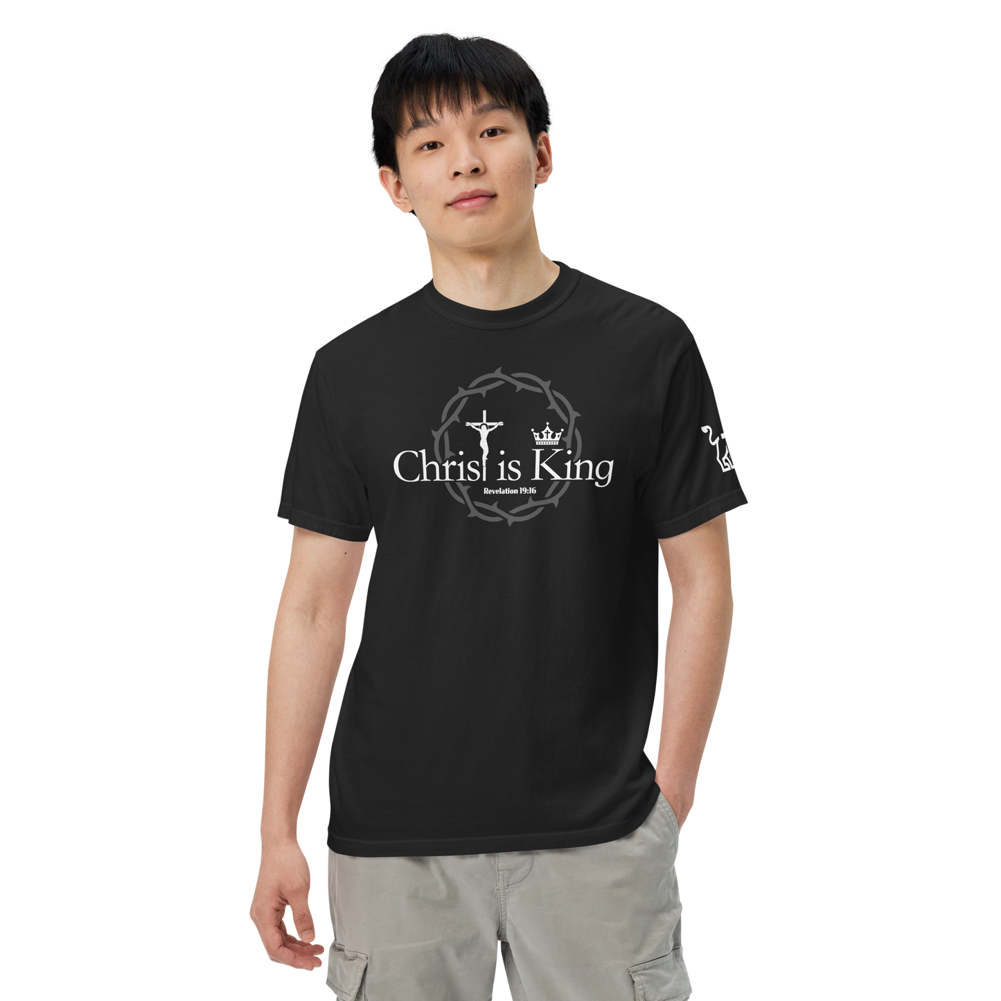 Christ is King heavyweight t-shirt