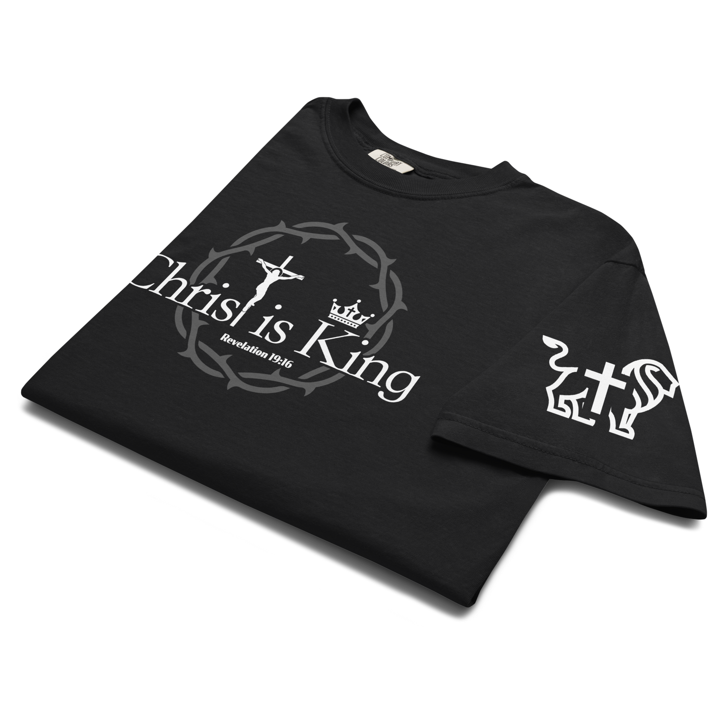 Christ is King heavyweight t-shirt