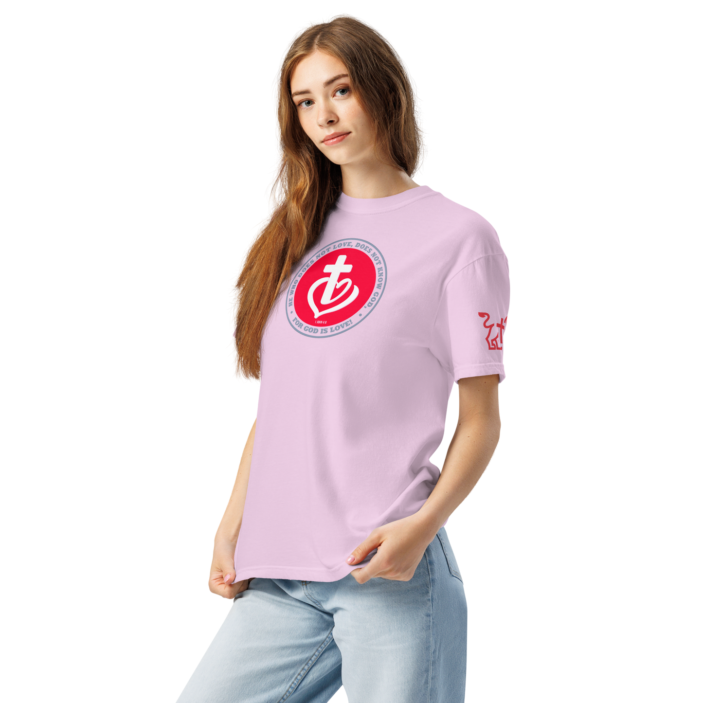 God is Love heavyweight t-shirt