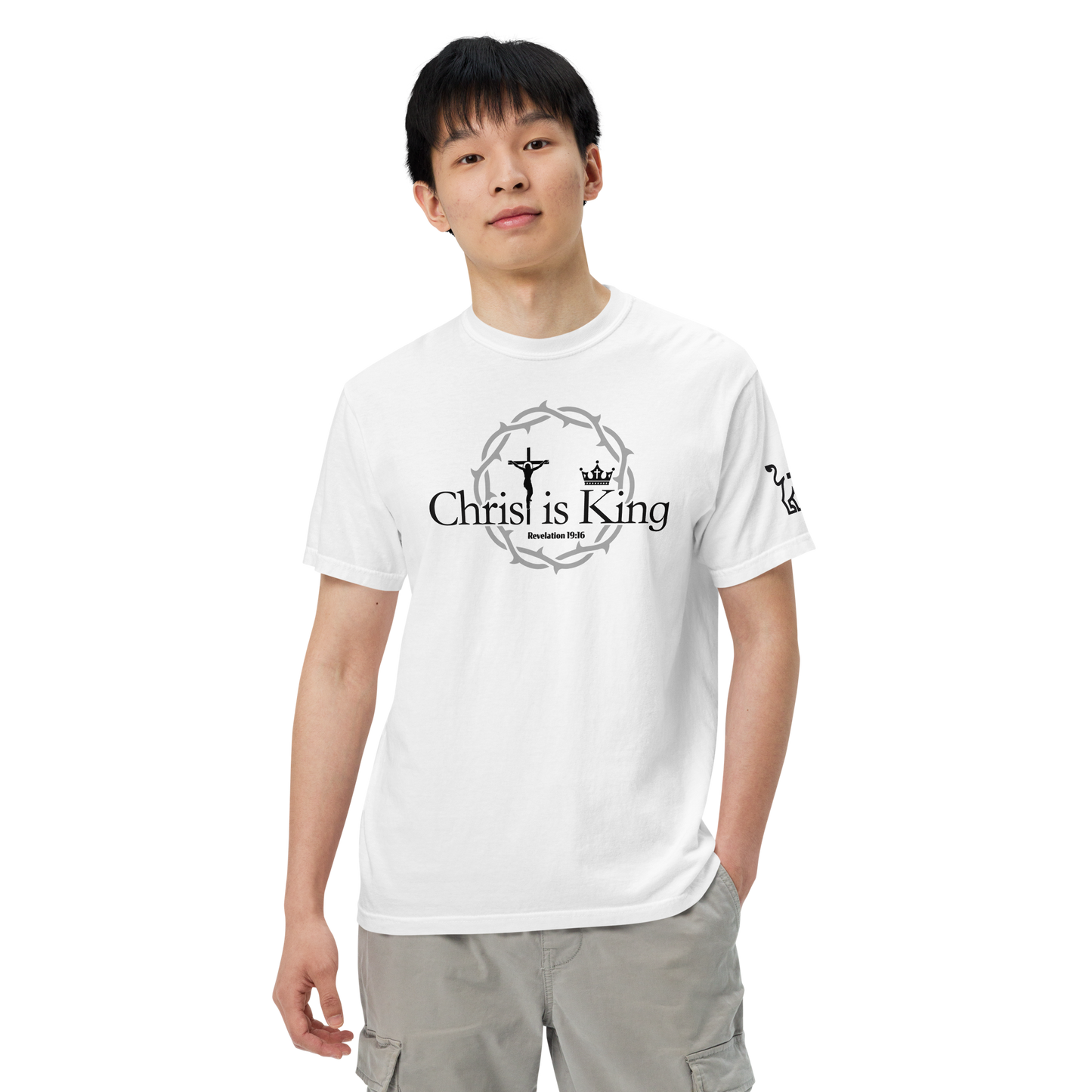 Christ is King heavyweight t-shirt