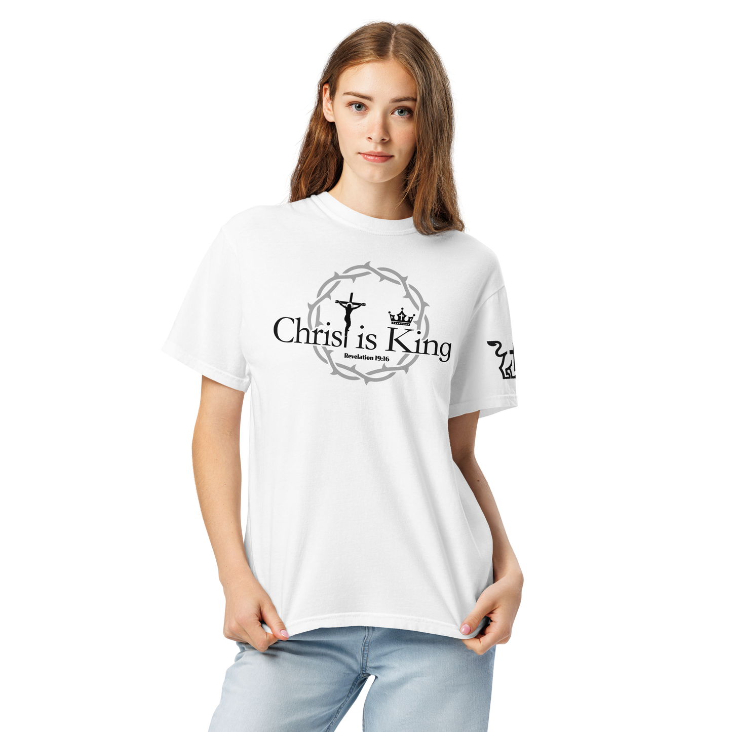 Christ is King heavyweight t-shirt