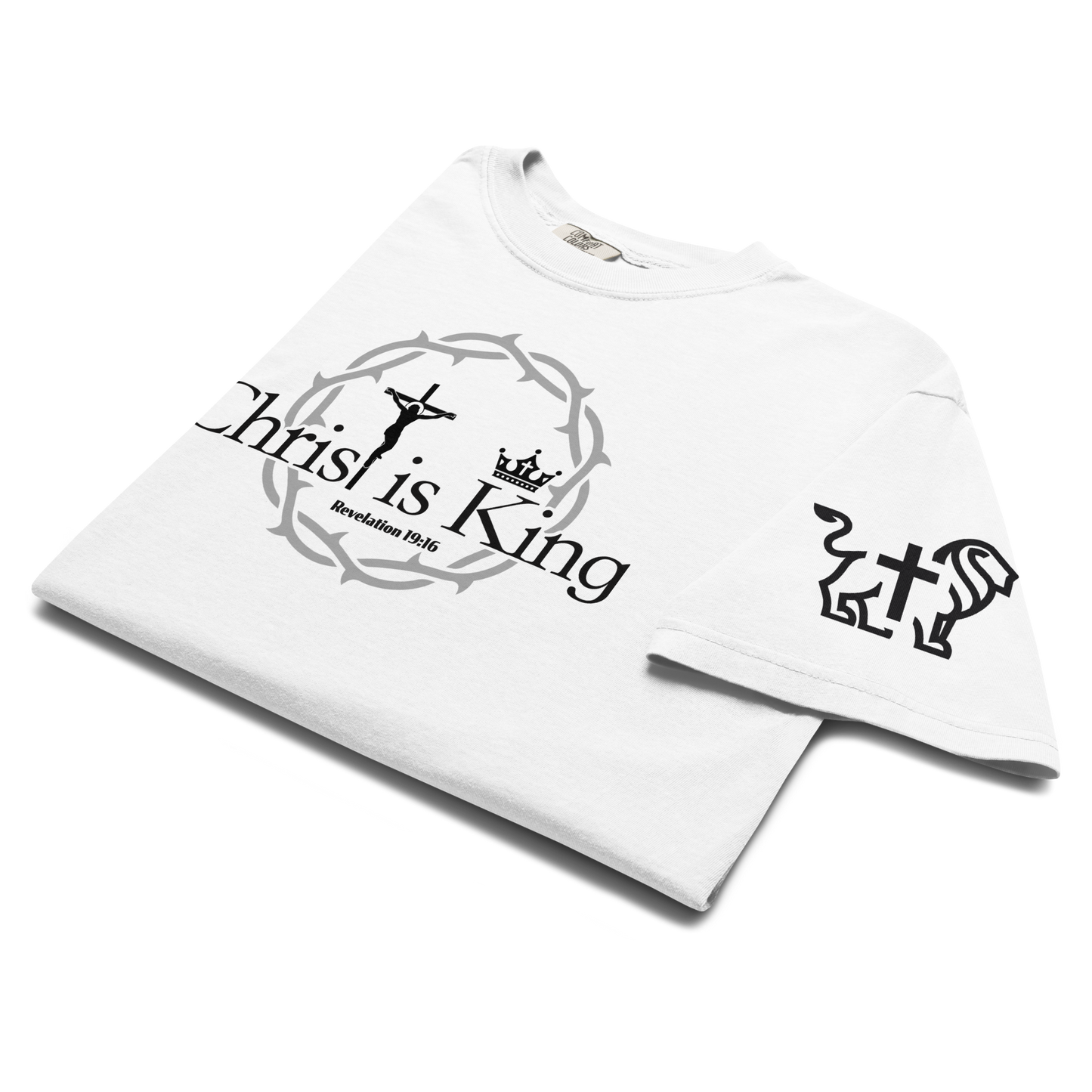 Christ is King heavyweight t-shirt