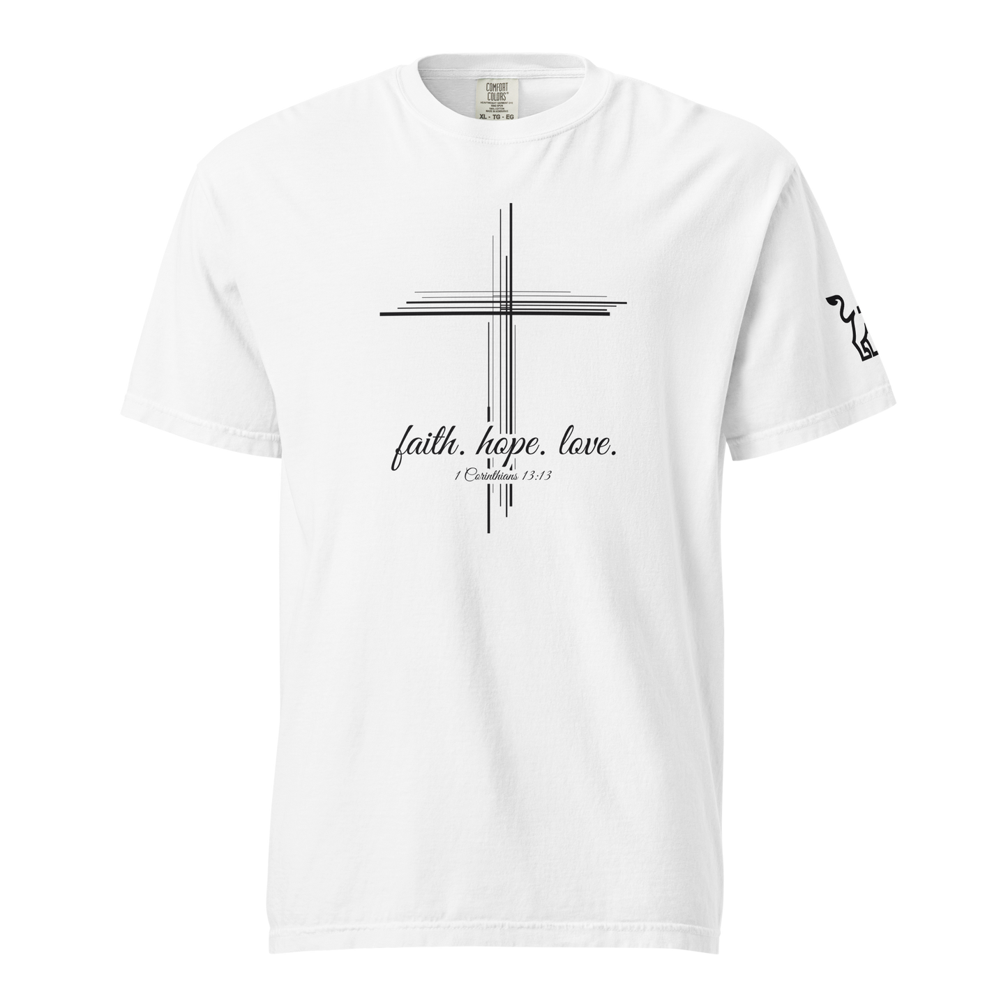 Faith Hope Love heavyweight t-shirt
